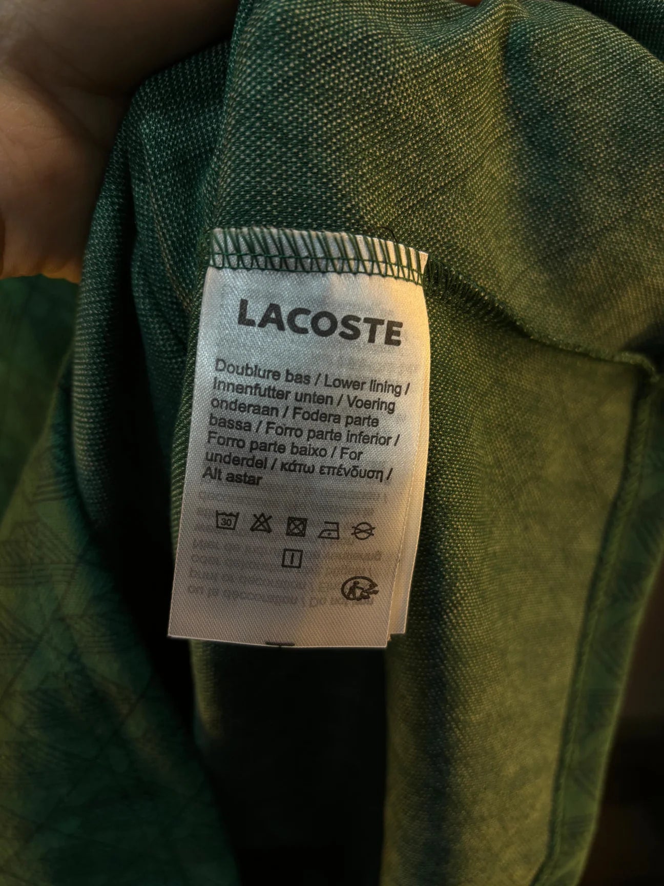 Lacoste green tracksuit