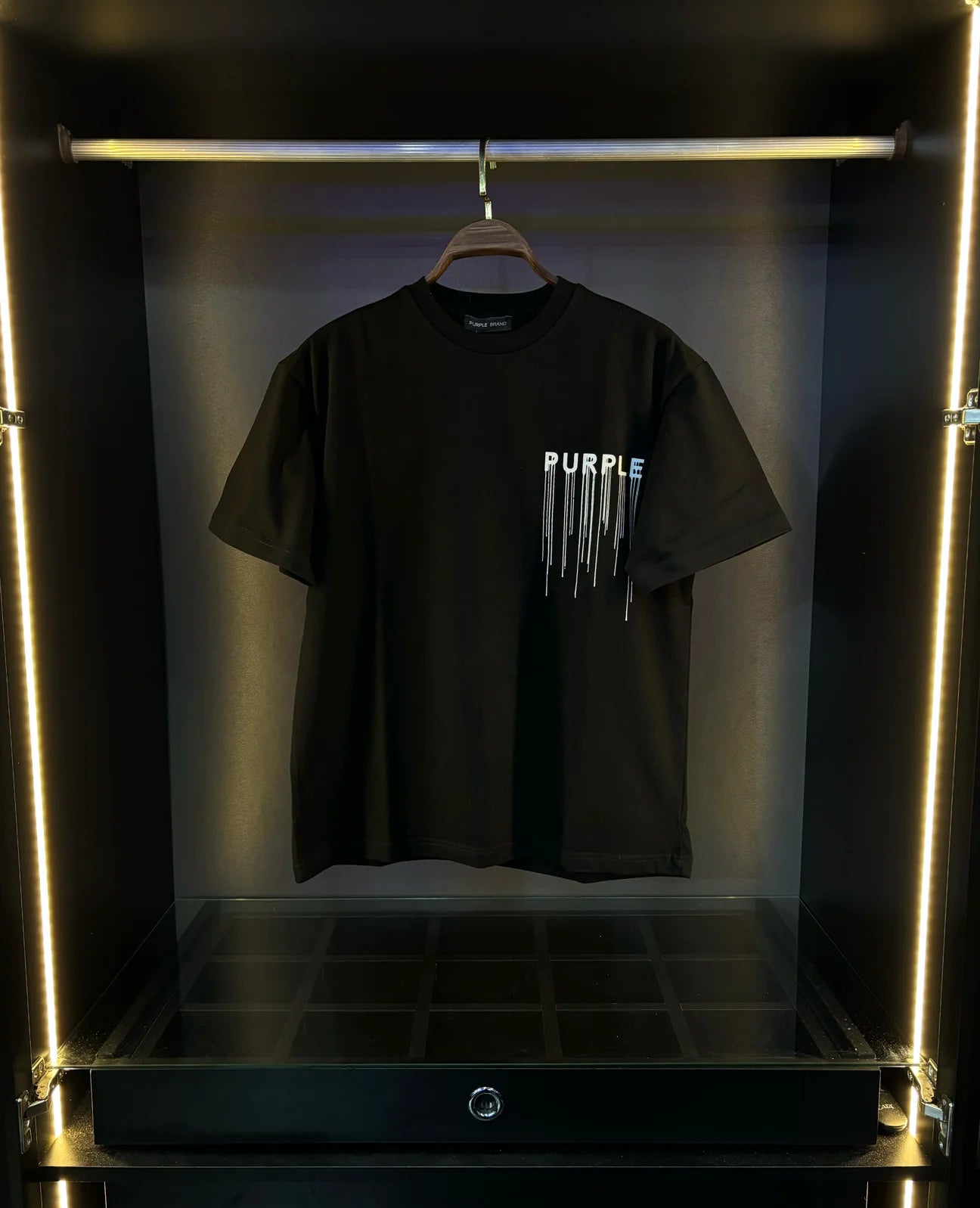 Purple black tee