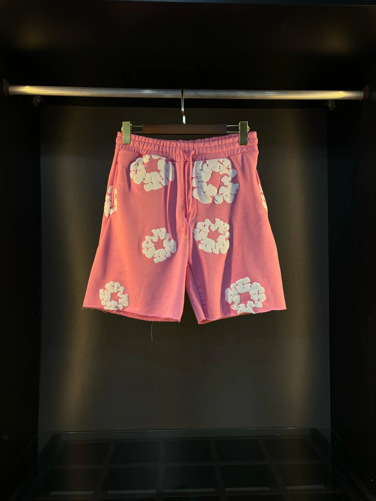 Denim short pink