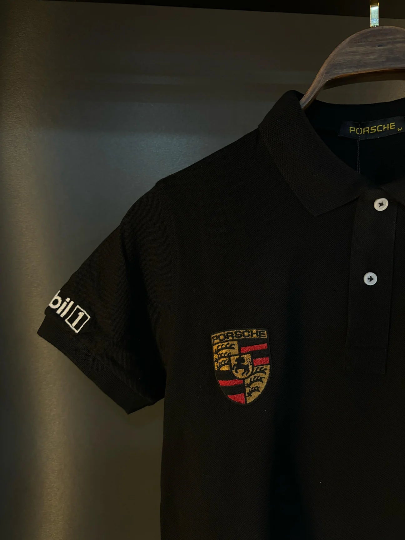 Porsche polo shirt black