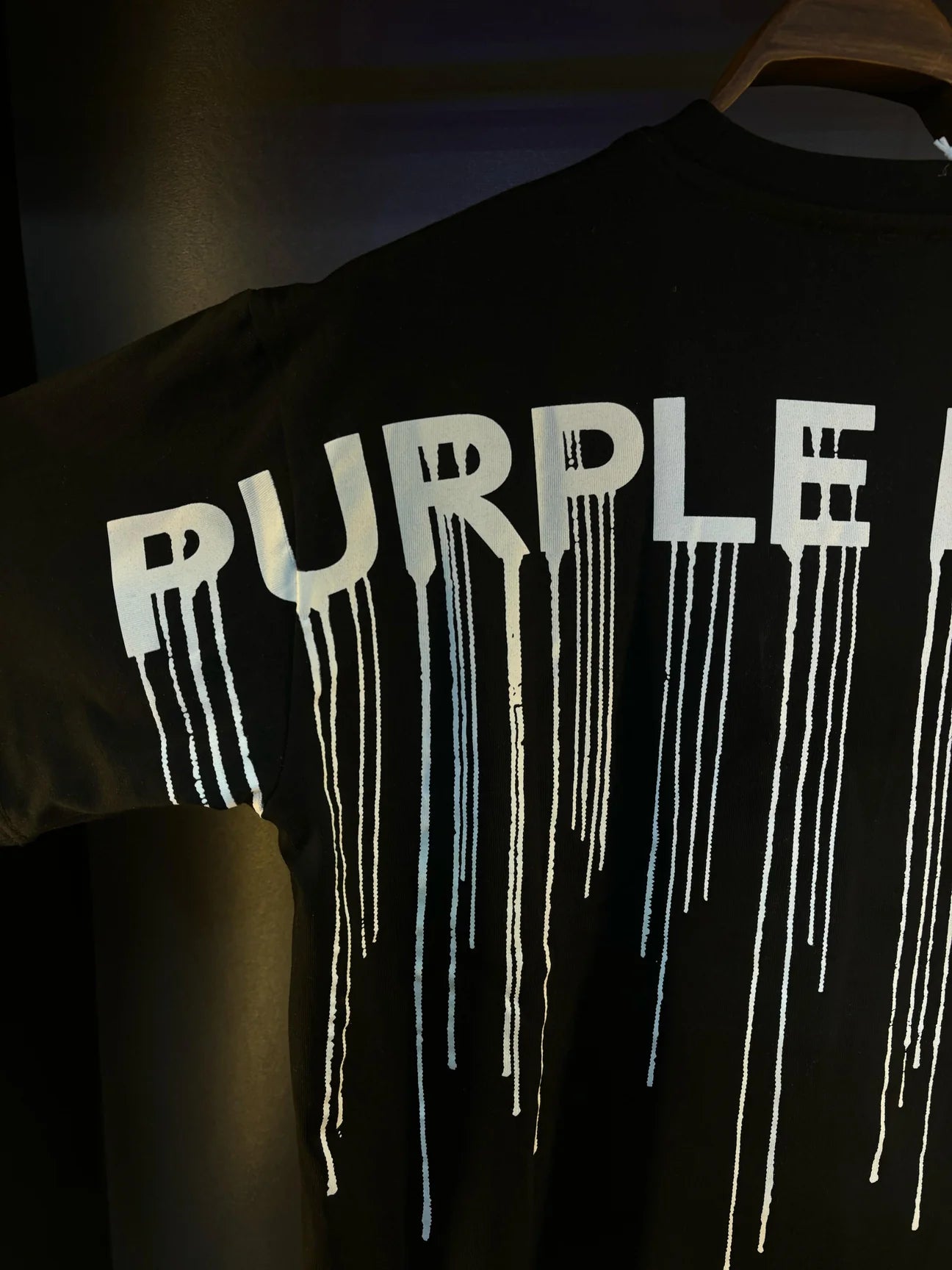 Purple black tee