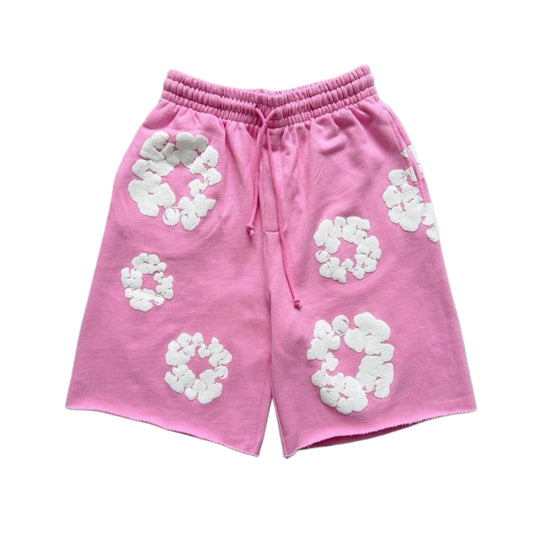 Denim short pink