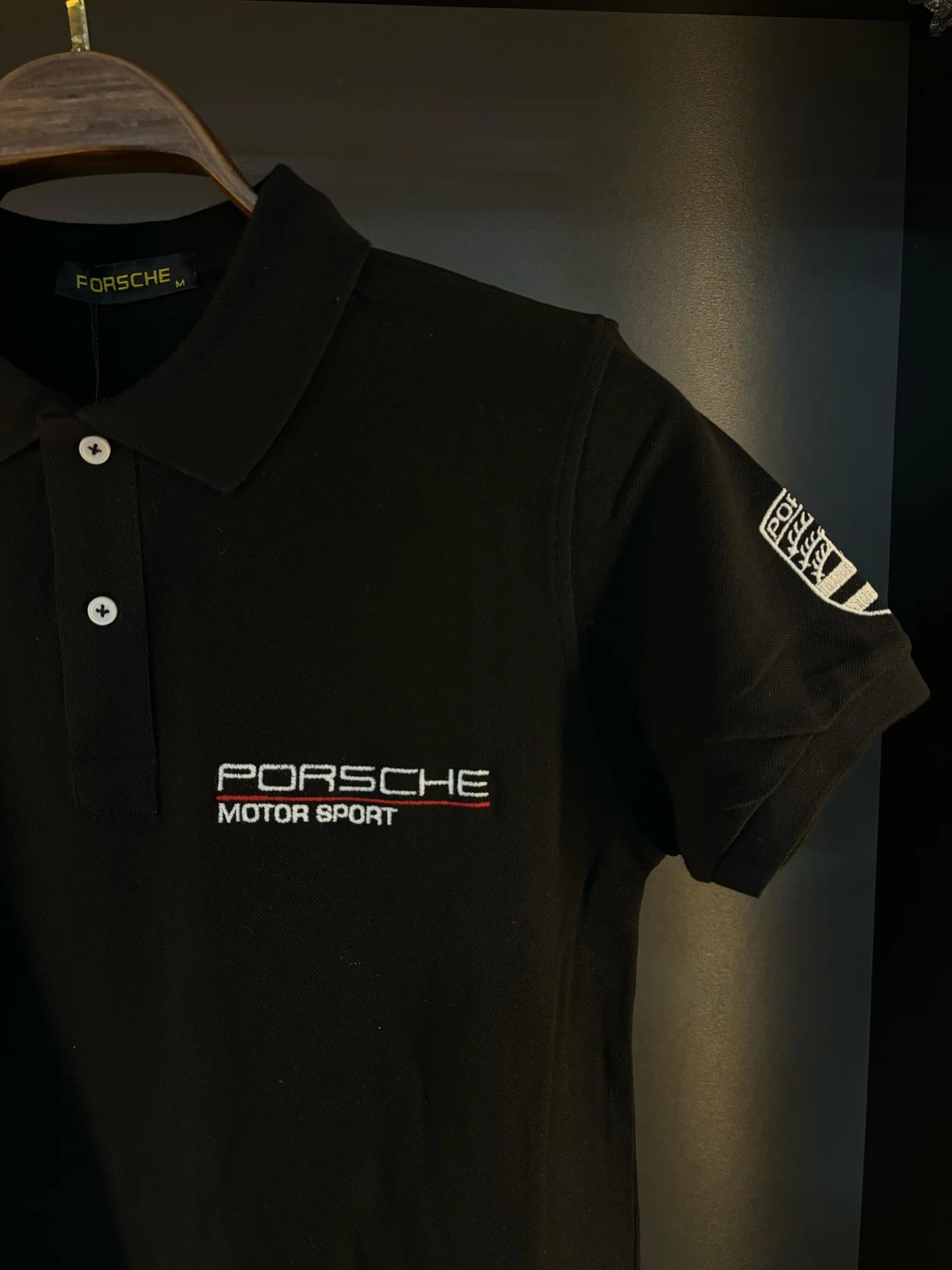Porsche polo shirt black