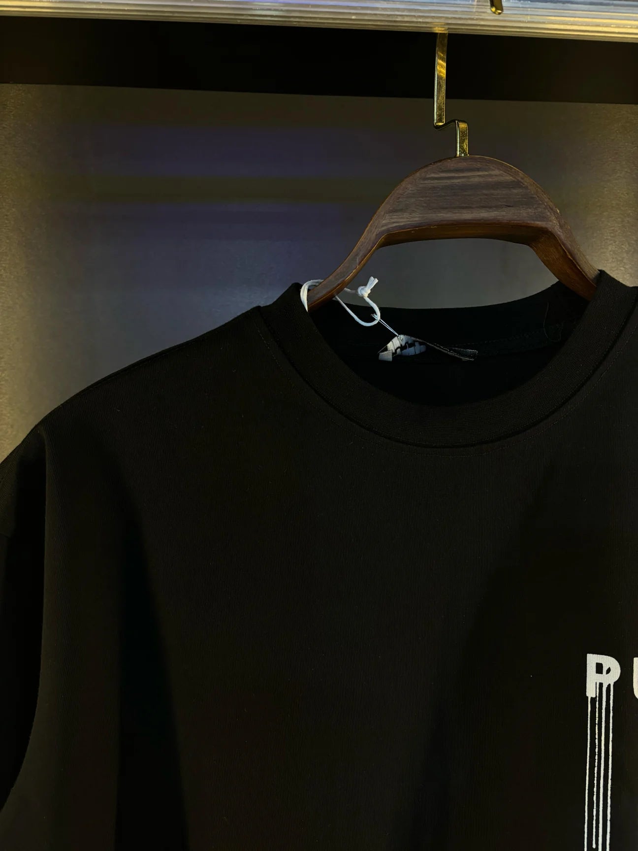 Purple black tee