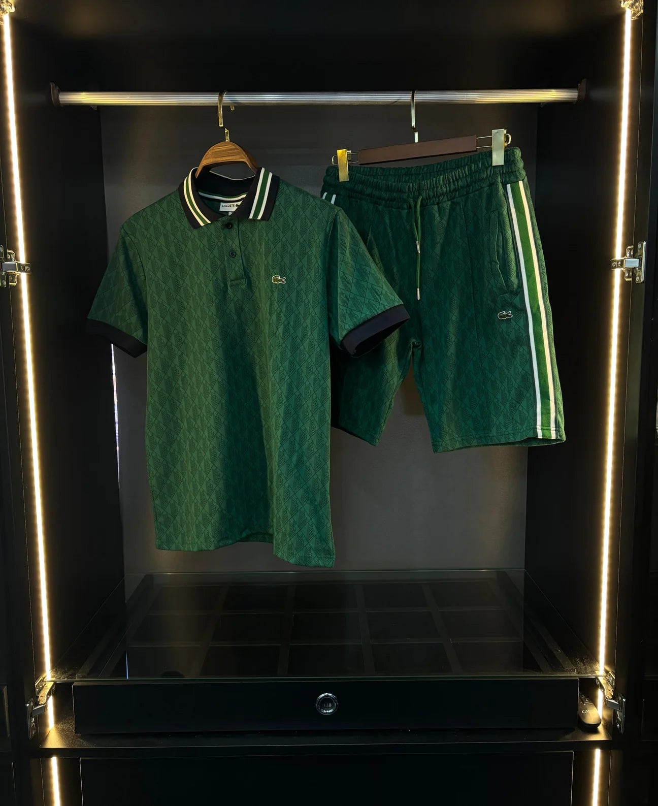 Lacoste green tracksuit