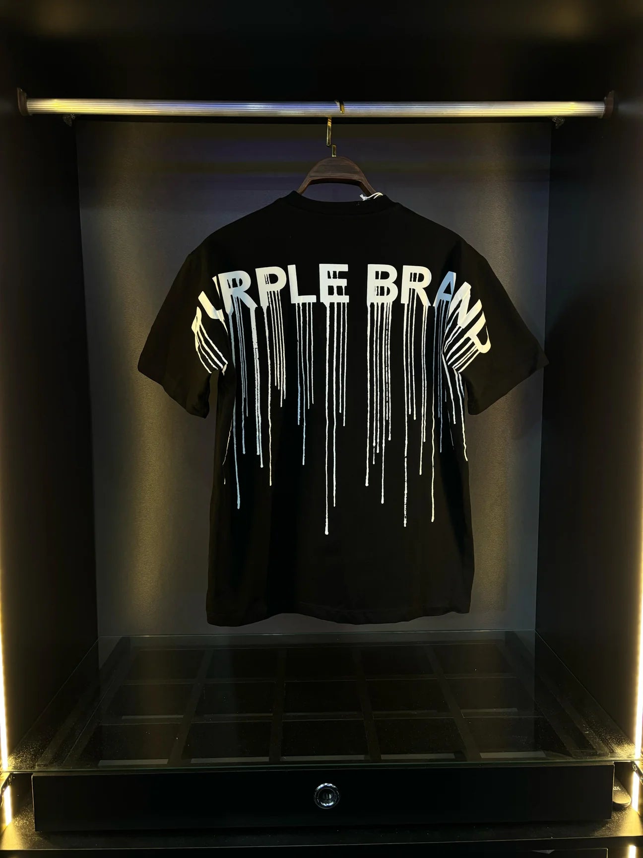 Purple black tee