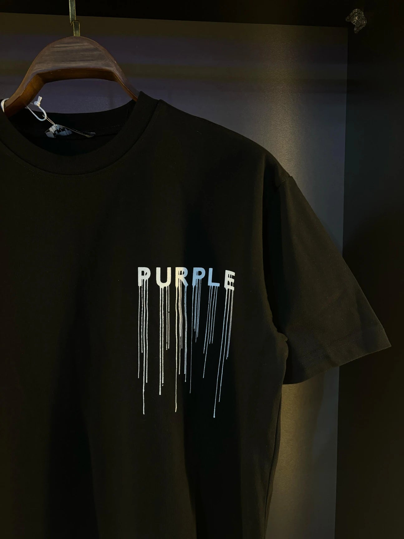 Purple black tee