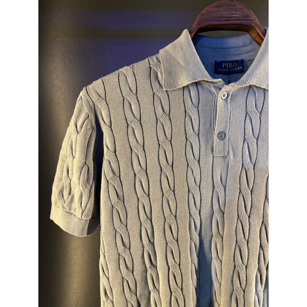 RL knitting polo tee